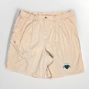 Disney Mickey Golf Club Khaki Shorts Mens 40 Beige Pockets Regular Fit Golf